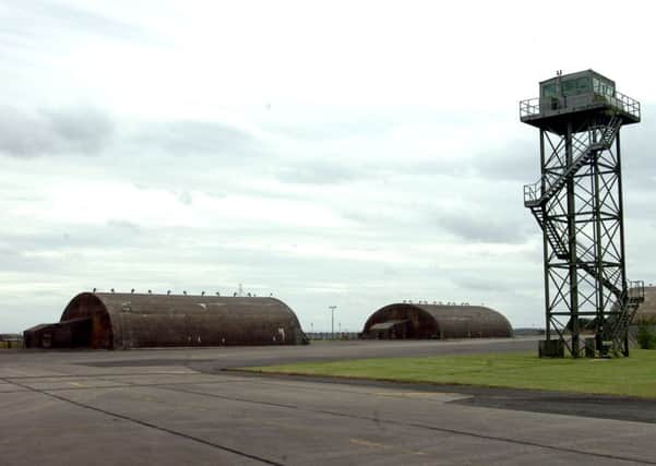 MHBG-15-09-11 Upper Heyford Air Base
The air base at Upper Heyford was opened to then public for the first time in 15 years.
Pictured - Hangers that stored aircraft such as F1-11's and the Heyford bombers. Guarded by watch towers. ENGNNL00120111209144240