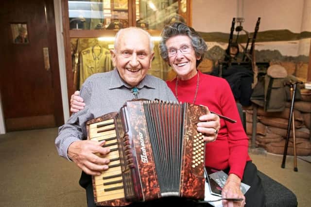 Rudolph Schoberl with Loretta Winterson. Photo: SWNS/Guernsey Press