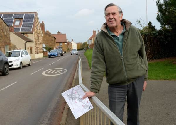 Robert Purse has started a petition to introduce further measures to slow down motorists and tackle poor parking in Fenny Compton. Photo: Jake McNulty NNL-171031-131733009