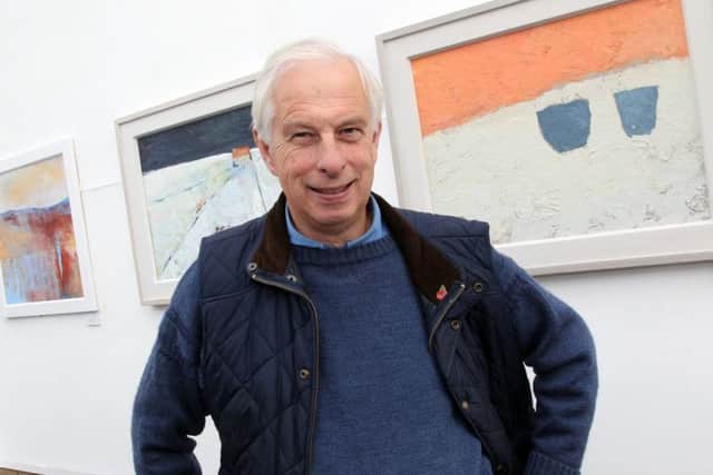 Artist James Kerr exhibiting his work at the Heseltine Gallery, Chenderit school in Middleton Cheney for the opening of a new exhibition. NNL-171211-172231009