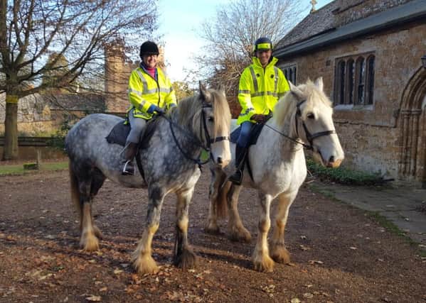 Shire horses Mattie and Missie will be leading the HanFestive lantern procession NNL-171121-141715001