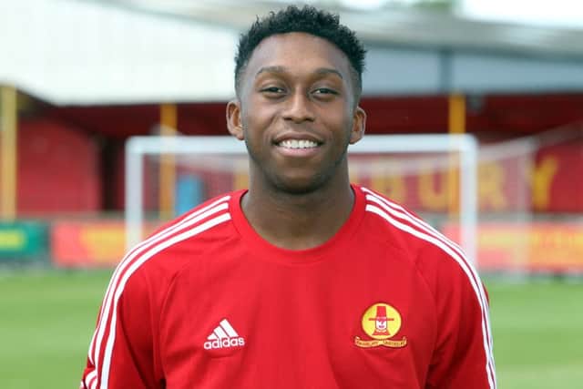 Leam Howards scored Banbury United's second goal against Royston Town